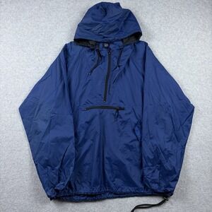 Vintage Gap Jacket‎ Mens XL Blue Nylon Anorak Windbreaker Hooded 90s Gorpcore